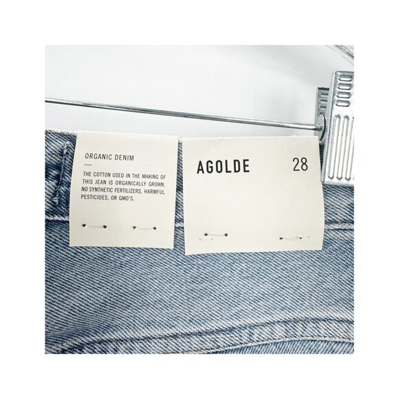 Agolde A095-1141 Pinch Waist High Rise Kick Jeans Riptide Blue Size 28 NWT - Picture 10 of 12